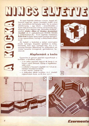 Rubik-kockáról 37 éve